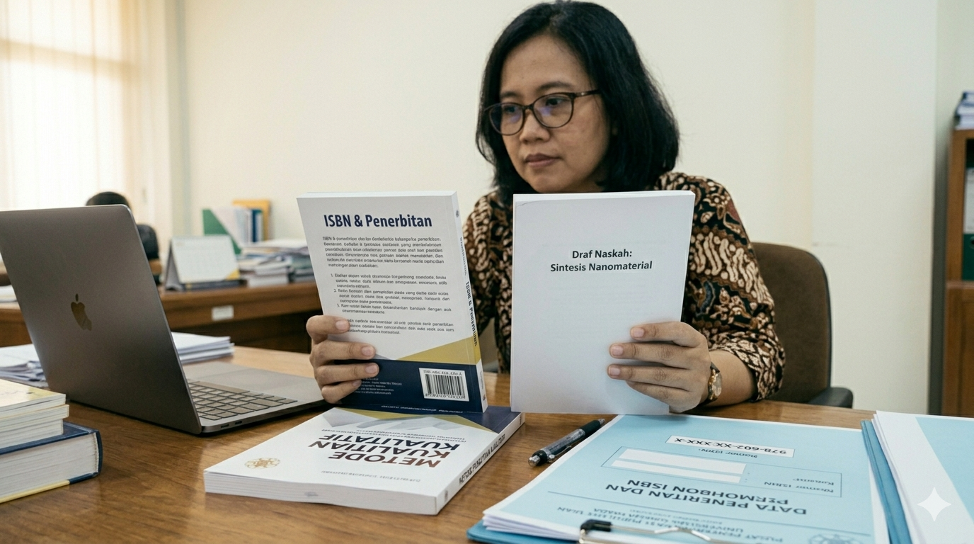 Perbandingan buku dosen dengan ISBN dan tanpa ISBN untuk kebutuhan akademik