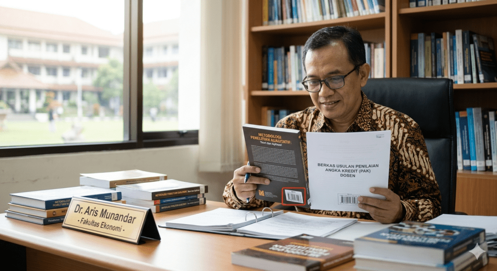 Validasi buku dosen menggunakan ISBN resmi Indonesia